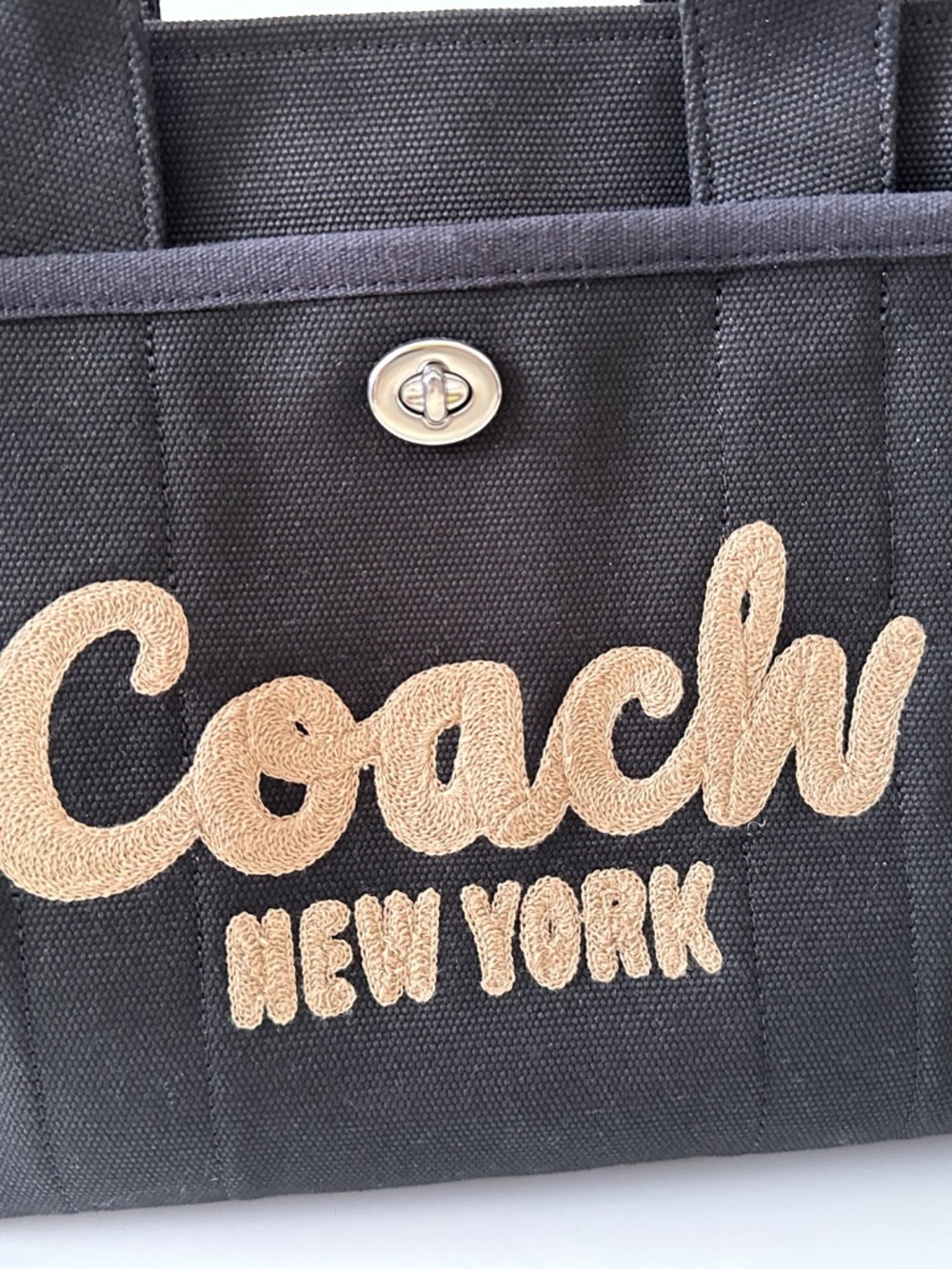 Coach Cargo Tote Bag New York Embroidered Logo - Picture 9 of 13
